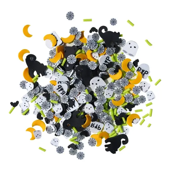Buttons Galore Sprinkletz DIY Craft Embellishment Polymer Clay Pieces 36 Grams - 3 Packs of Haunted {3}