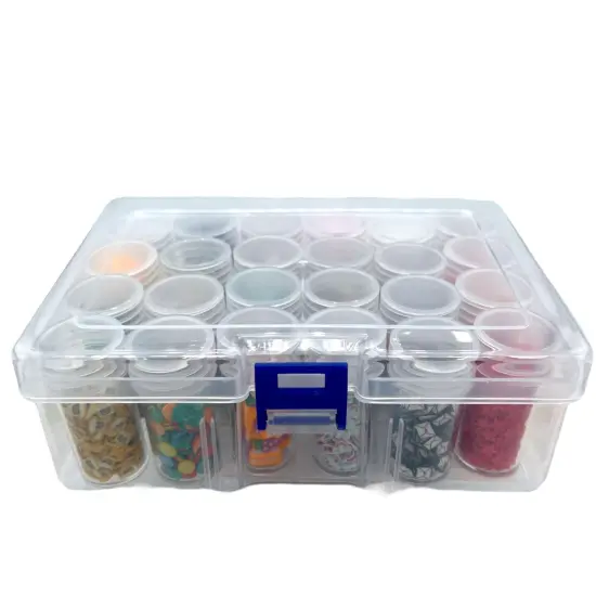 Claynation 24 Clay Kit with FREE Tube Compartment Container Crafting Organizer Box {6}