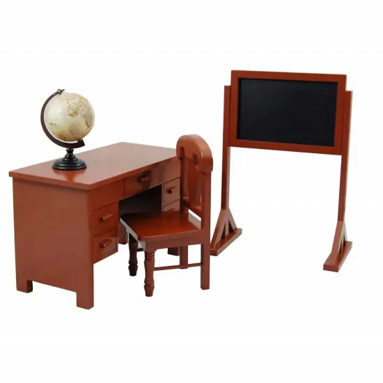 The Queen's Treasures Vintage Wooden 18 Inch Doll School Teachers Desk {4}