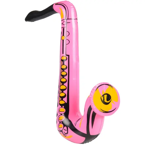 24" Inflatable Pink Jazz Instrument Costume Party Decoration Saxophone {1}
