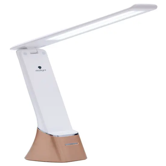 Daylight Smart Go Rechargeable Travel Lamp-White & Rose Gold {1}