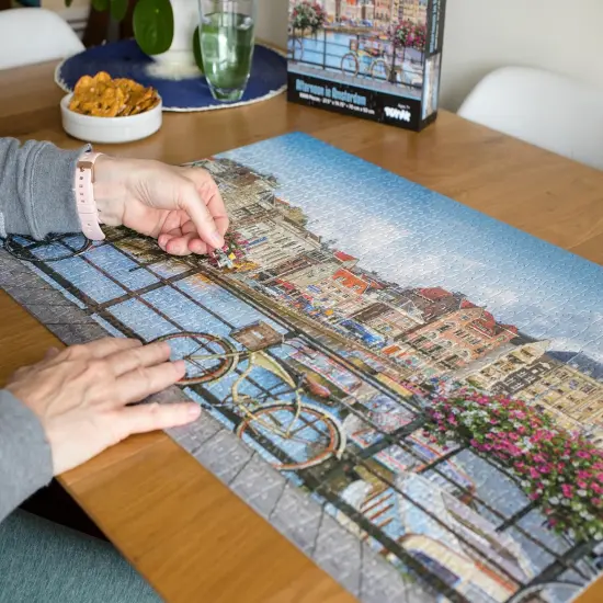 Afternoon in Amsterdam City 1000 Piece Jigsaw Puzzle {6}