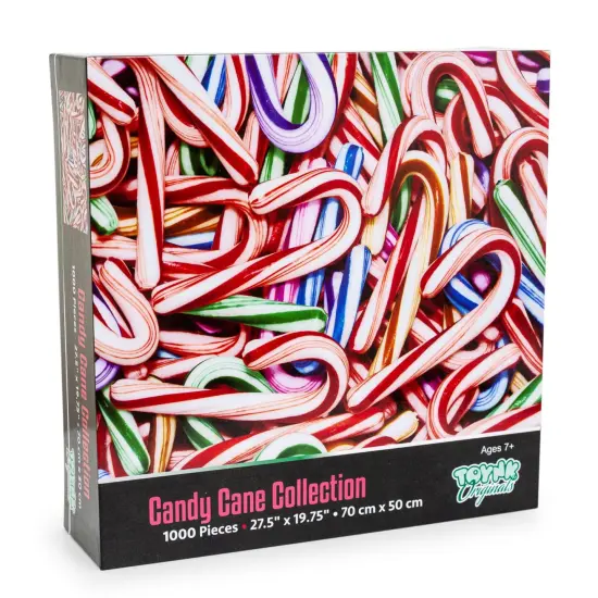 Candy Cane Collage 1000 Piece Jigsaw Puzzle {3}