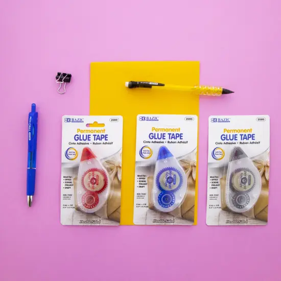 BAZIC Permanent Glue Tape 8 mm x 8 m {6}