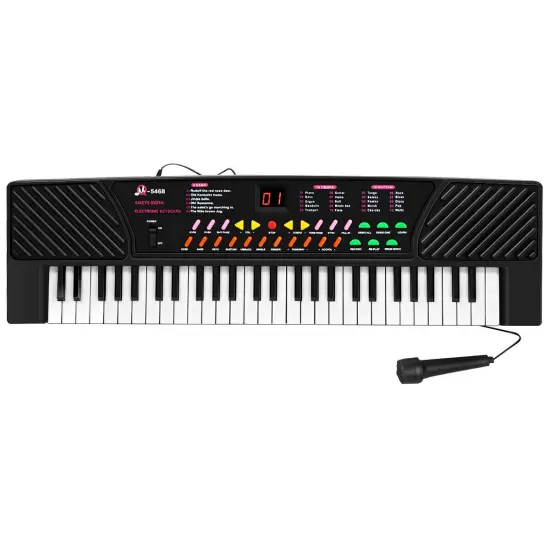 Costway 54 Keys Music Electronic Keyboard Kid Electric Piano Organ W/Mic & Adapter {1}