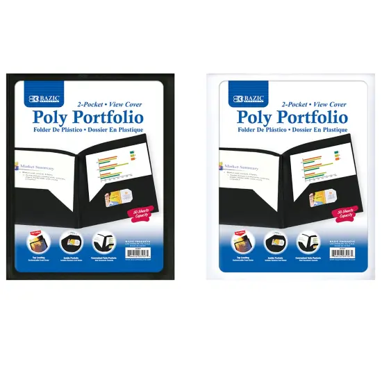 BAZIC Poly Portfolio View Cover w/ 2-Pocket {1}
