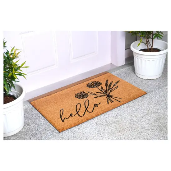 Wildflower Bouquet Doormat {4}
