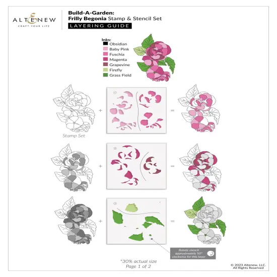 Build-A-Garden: Frilly Begonia {4}