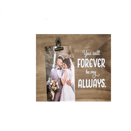 Decorative Wood Clip Frame: Wedding {3}