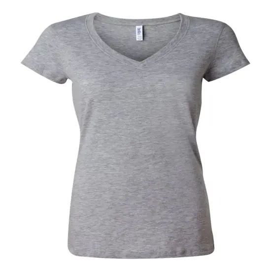 BELLA + CANVAS&reg; Women&rsquo;s Jersey V-Neck Short Sleeve Tee Athletic heather {4}