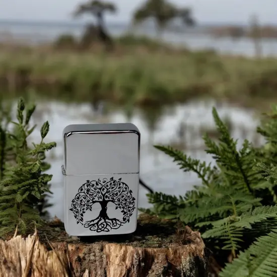 Lighter - Celtic Tree of Life CHROME {6}