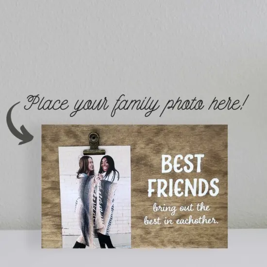 Decorative Wood Clip Frame: Best Friends {1}