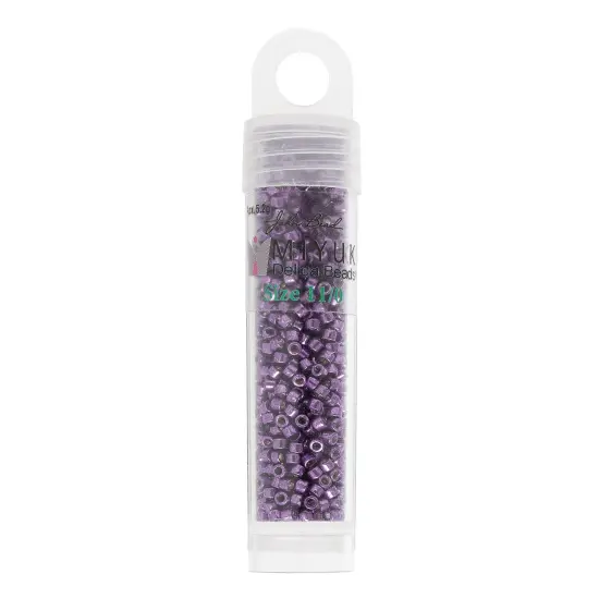 Miyuki Delica 5.2g Duracoat Galvanized Glass Beads, 11/0 Dark Lilac DB2509 {2}
