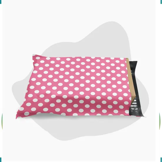 6x9 Polka Dot Poly Mailer Envelopes Durable 2 Mil Shipping Bags for Mailing & Packaging {2}