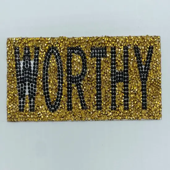 Worthy Rhinestone patch {3}