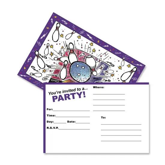 Party Postcard Invitations Smash Bowl | Plastic wrapped 4 inches by 6 inches | RAHEEV&reg; {2}