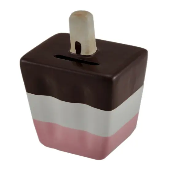 Ceramic Neapolitan Ice Cream Pop Kids Coin Bank {3}