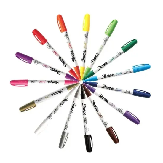 Oil-Based Paint Marker, Fine Point, Choose from 15 Different Colors Yellow {3}