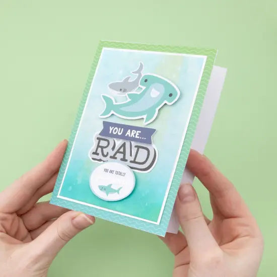 Pebbles Cool Boy Thickers Stickers 50/Pkg-Phrase, Silver Foil {6}