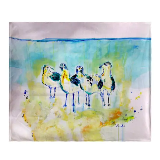Betsy Drake Abstract Gulls II Throw Multicolor {1}