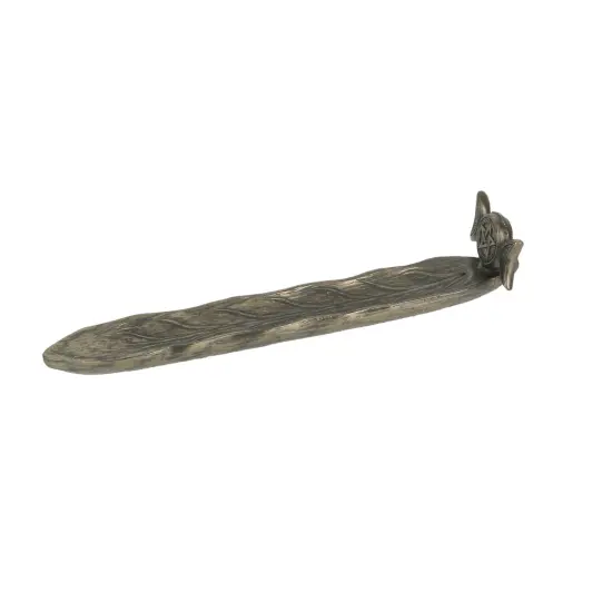 Triple Moon Pentacle Bronze Finished Stick Incense Burner Wiccan Pagan {3}