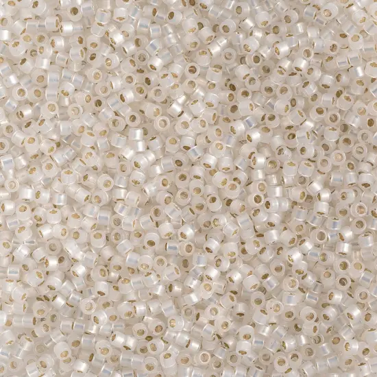 Miyuki Delica 50g Silver Lined Glass Beads, 11/0 White Opal (DB0221) {1}