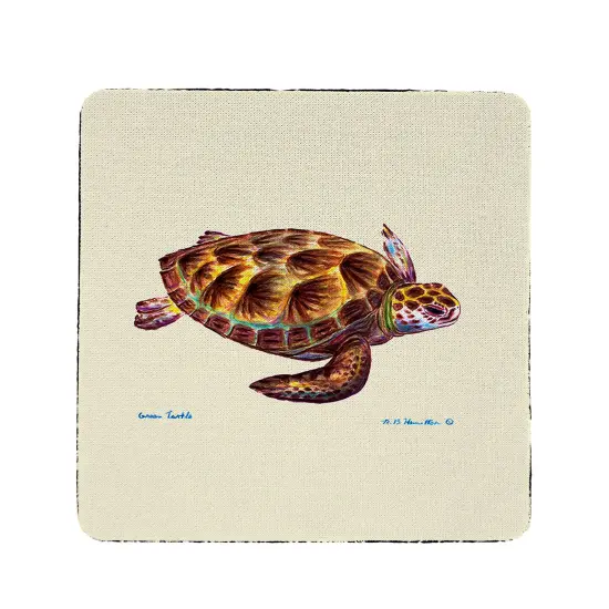 Betsy Drake Sea Turtle Neoprene Coaster Set of 4 {1}