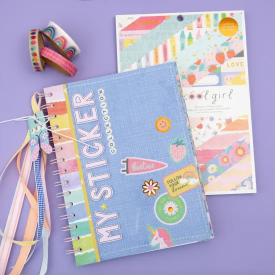 Pebbles Single-Sided Paper Pad 6"X8" 36/Pkg-Cool Girl, Gold Foil {5}