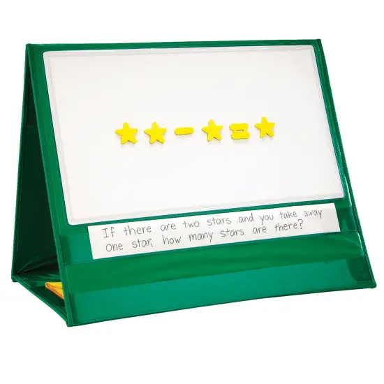 Write-On/Wipe-off Magnetic Demonstration Double-Sided Tabletop Pocket Chart {1}