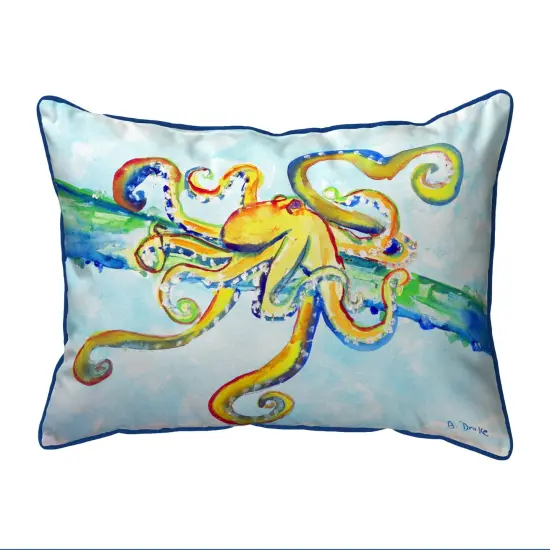 Betsy Drake Crazy Octopus Extra Large Pillow 20 X 24 {1}