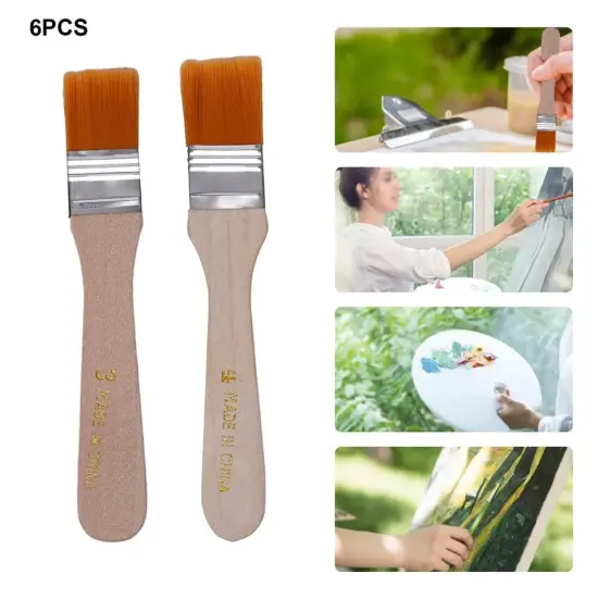 6x Painting Brushes Set for Painting, Wall Painting {1}