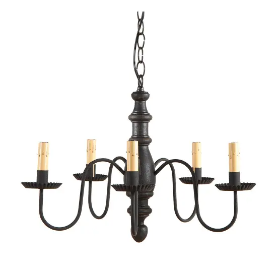 Country Inn Chandelier in Black {1}