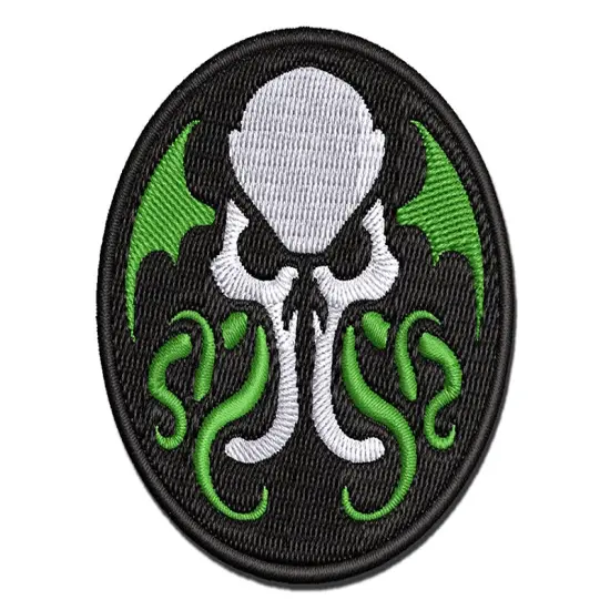 Cthulhu Eldritch Horror Scary Multi-Color Embroidered Iron-On or Hook & Loop Patch Applique {1}