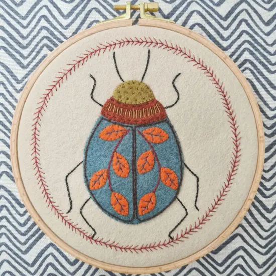 Beetle Applique Felt Kit APPBTL1O {1}