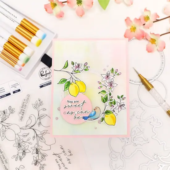 Pinkfresh Studio Stencils 4.25"X5.5"-Heart Of Gold {4}