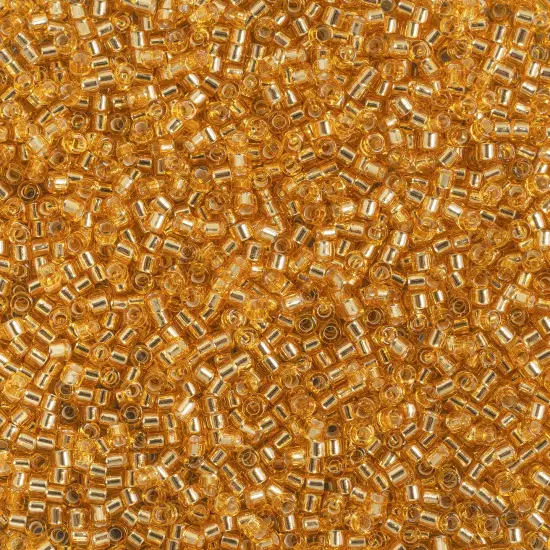 Miyuki Delica 250g Gold Silverlined (DB0042) Glass Beads, 11/0 {1}