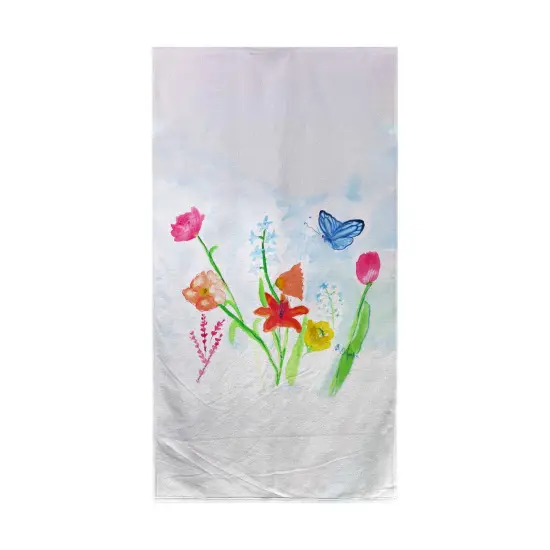 Betsy Drake Pastel Garden Beach Towel Multicolor {1}