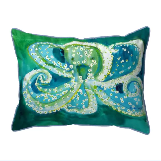 Betsy Drake Octopus Extra Large 20 X 24 Indoor / Outdoor Pillow {1}