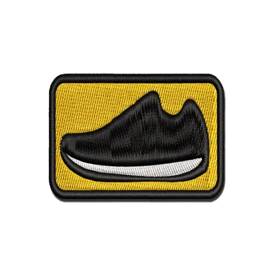 Athletic Running Shoe Multi-Color Embroidered Iron-On or Hook & Loop Patch Applique {1}