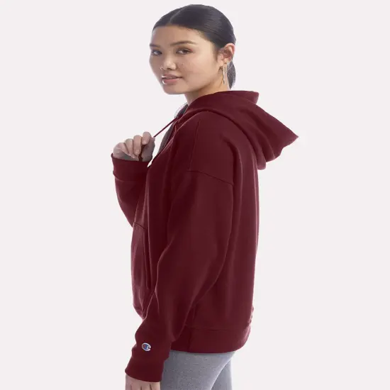 Champion&reg; Women's Powerblend Hooded Sweatshirt Light steel {6}