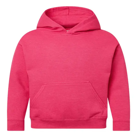 LAT&reg; Youth Long Sleeve Fleece Hoodie Vintage hot pink {1}