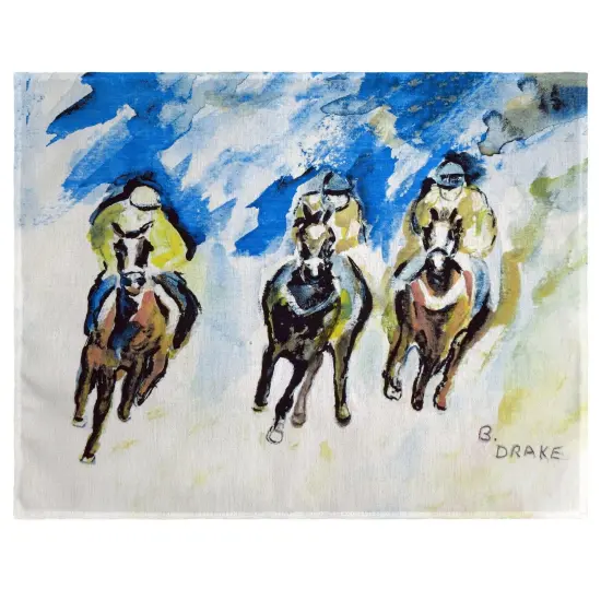 Betsy Drake Three Racing Place Mat Set of 4 {1}