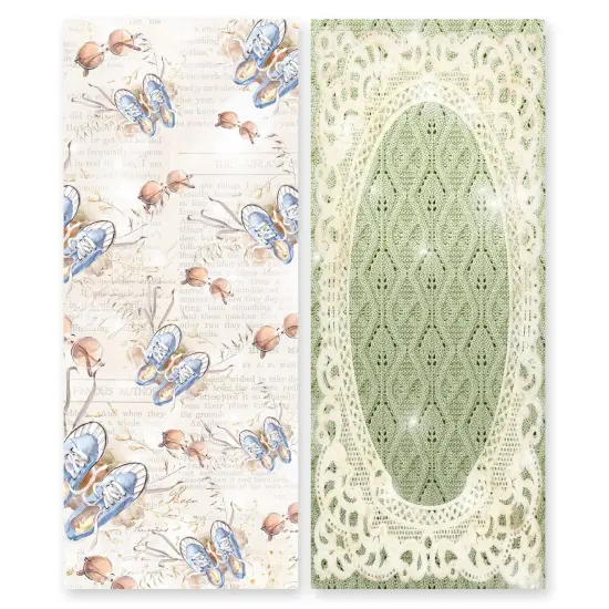 Asuka Studio Double-Sided Paper Pack 3.5"X8.5" 24/Pkg-Dusty Rose Slimline {3}