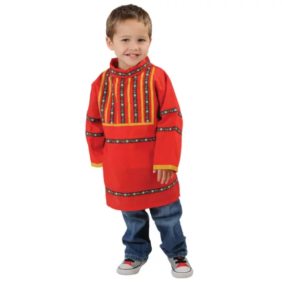 Kaplan Early Learning Company Festive Multi-Ethnic Russian Kosovorotka Boy Garment {1}