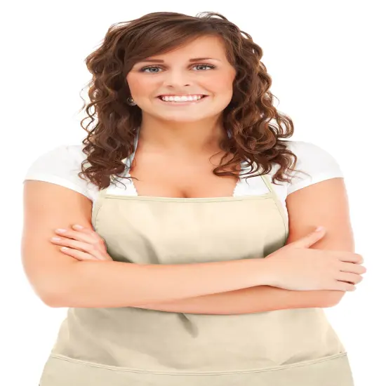 Wear'm Adult Apron With Pockets 19"X28"-Natural {2}