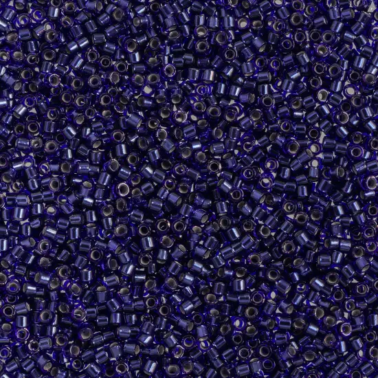 Miyuki Delica 50g Transparent Glass Beads, 11/0 Cobalt Blue DB0183 {1}