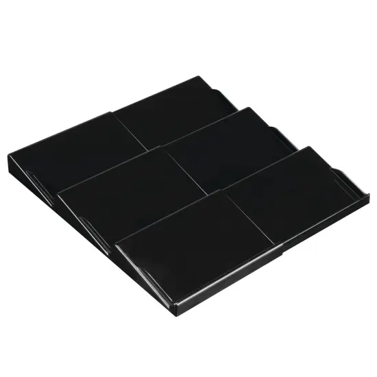 mDesign Expandable Plastic Spice Rack Kitchen Drawer Organizer, 3 Tiers {4}