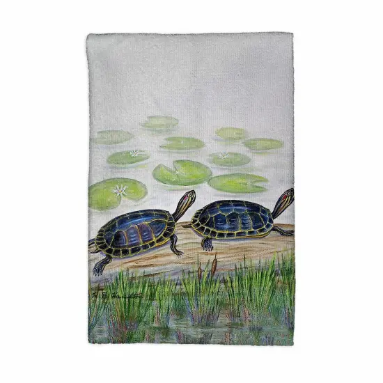 Betsy Drake Two Turtles Kitchen Towel {1}