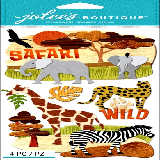 Jolee's Boutique Safari Dimensional Stickers {1}
