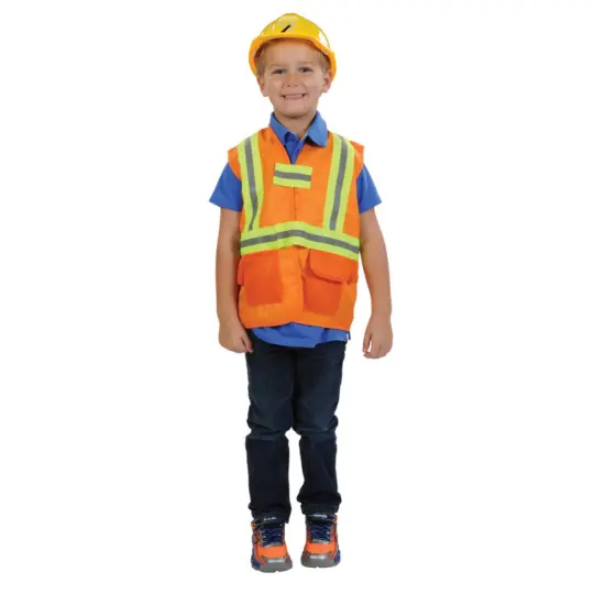 Kaplan Early Learning Company Construction Worker Garment Career Dress Up {1}